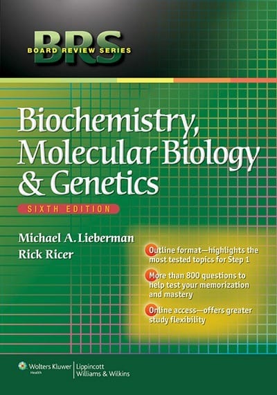 BRS Biochemistry, Molecular Biology & Genetics 6th Edition
